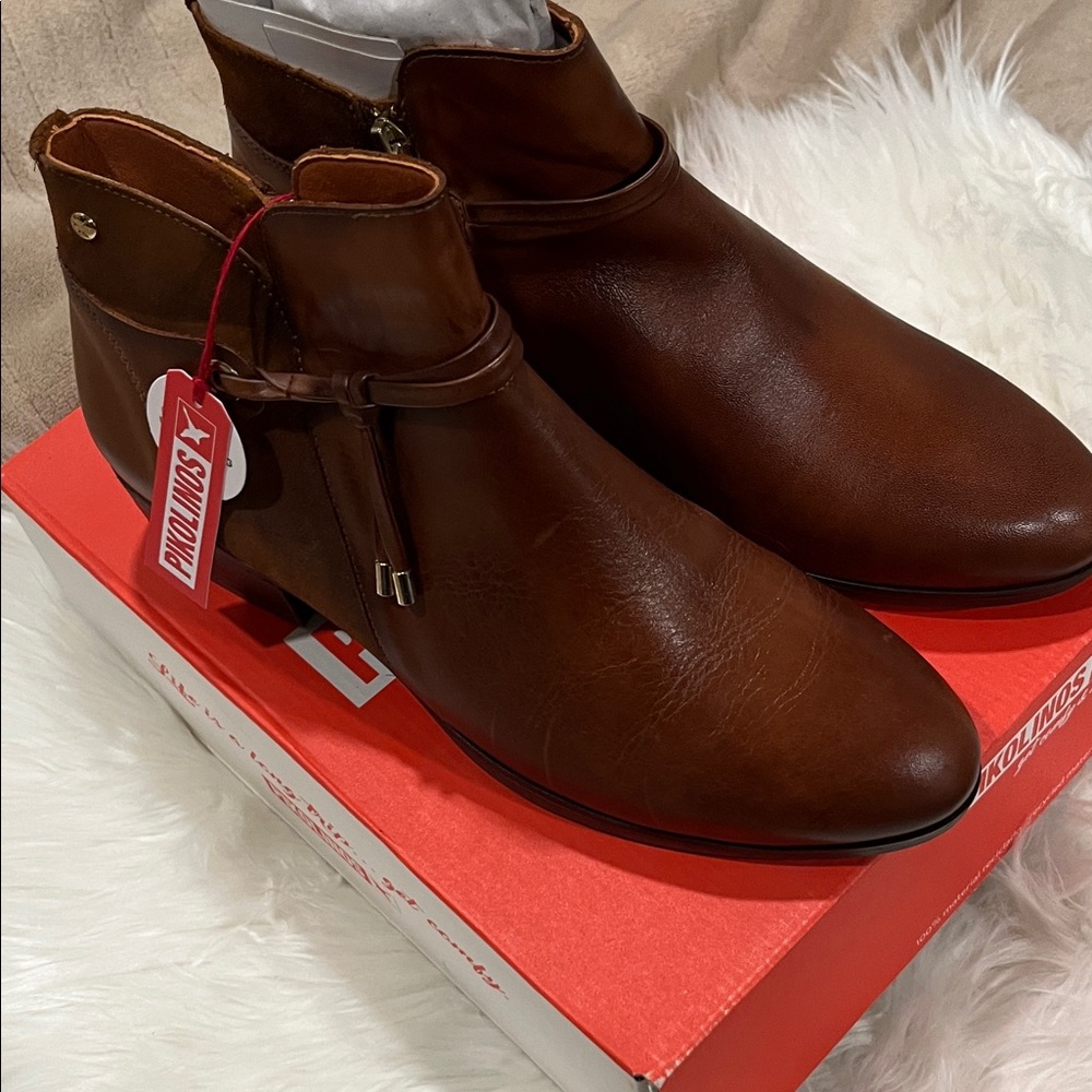Pikolinos Daroca New w/Tags Sz40 EU Elegant Leather Ankle Boots made in 🇪🇸 Spain